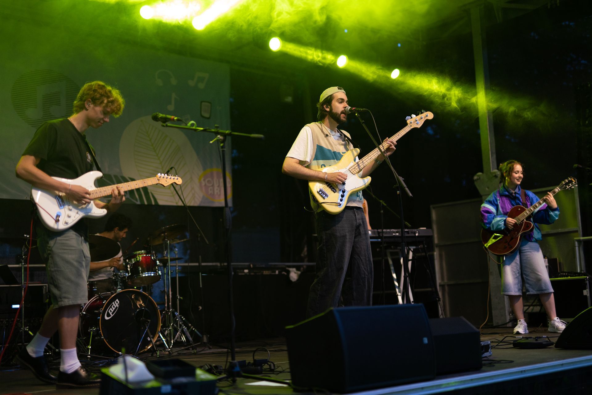 Auftritt einer Band beim Jugendkulturfestival soundART