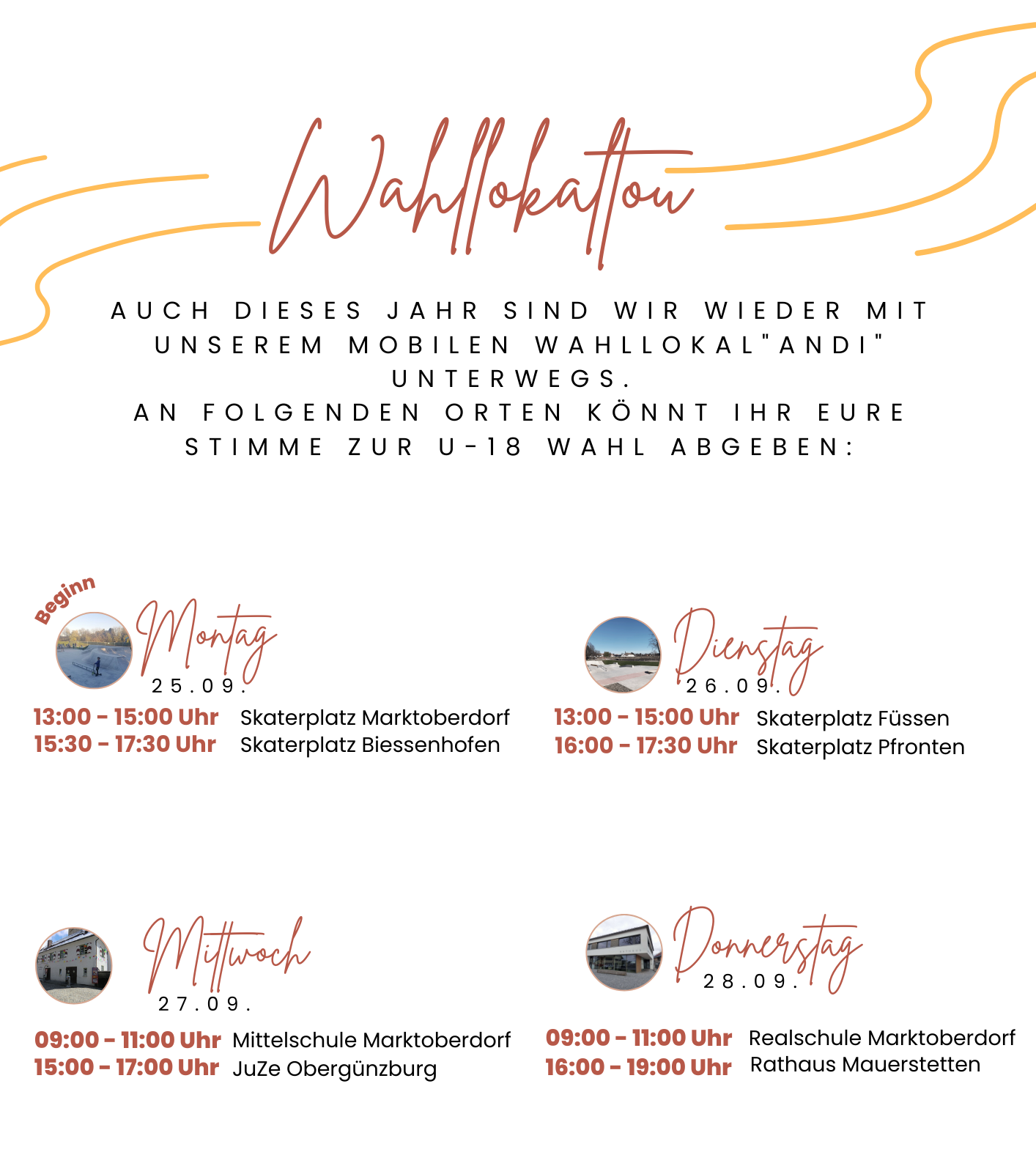 Übersicht Wahllokaltour Landtagswahl 2023