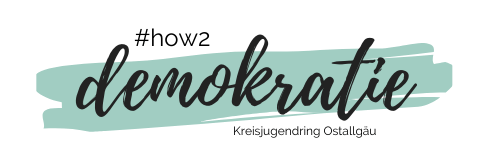 Weiterleitung zur Übersicht der Demokratiekisten Logo #how2demokratie
