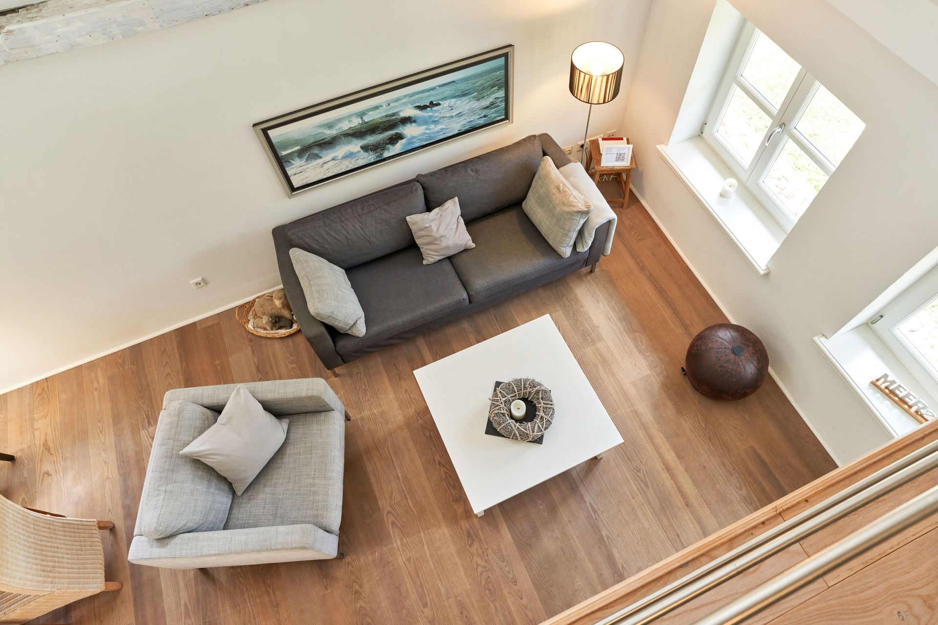 Wohnzimmer Reetdachhaus Haubarg-Kieker