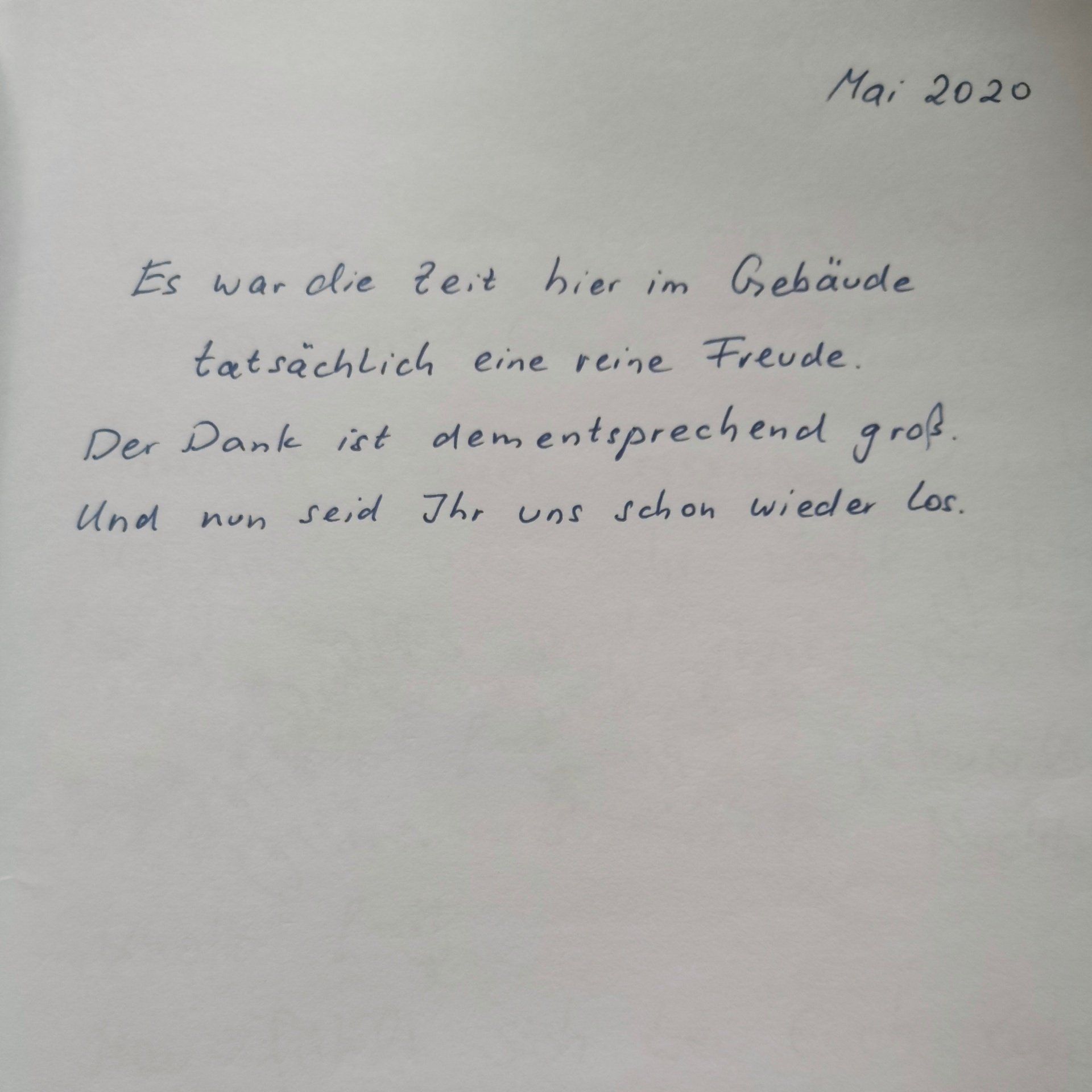 Ferienhaus an der Nordsee Gästebucheintrag