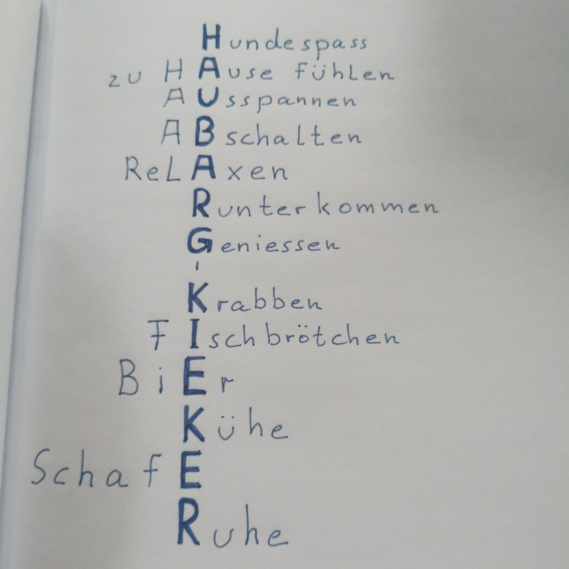 Ferienhaus an der Nordsee Gästebucheintrag