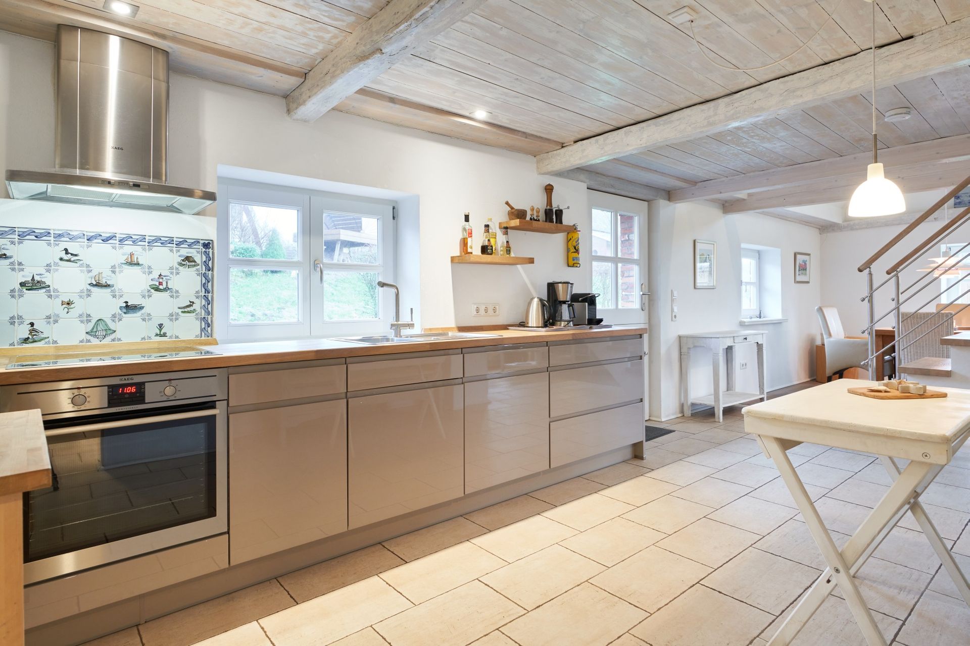 Küche Reetdachhaus Haubarg-Kieker