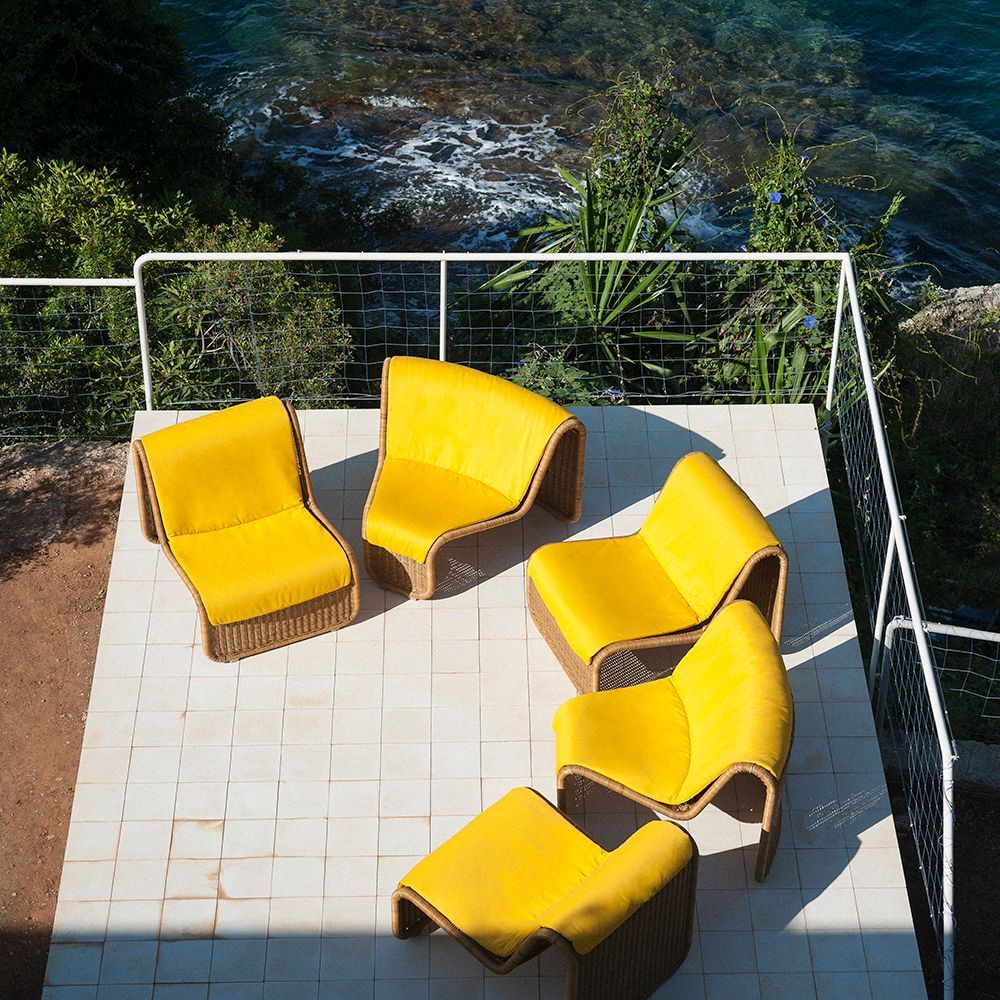 Outdoor-Stoffe von Dedar für Stühle bei GesprächsSTOFF von Ulrike Wachter in Langenlonsheim