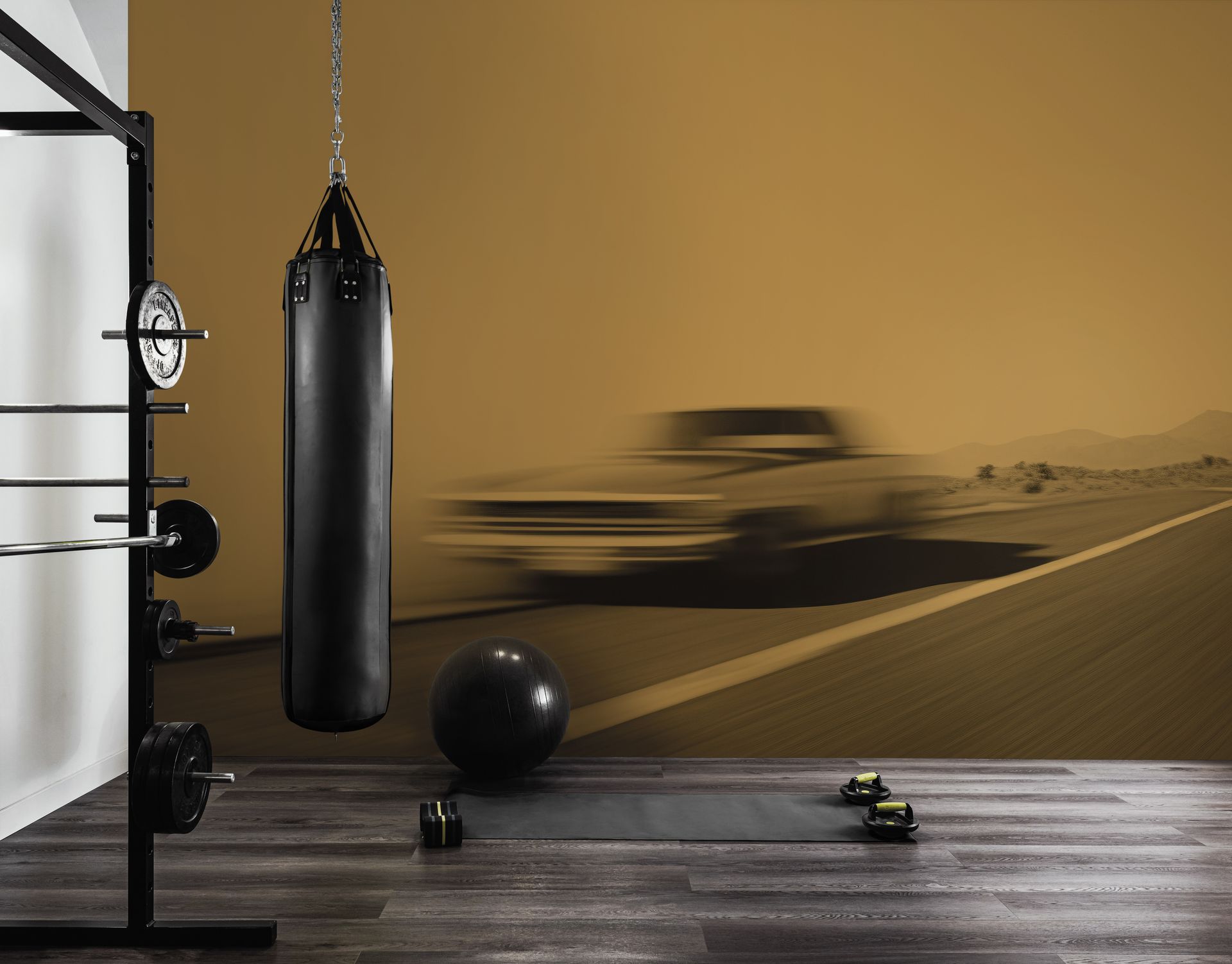 Extravagante Tapete ROUTE 66 von LondonArt bei GesprächsSTOFF Ulrike Wachter in Langenlonsheim