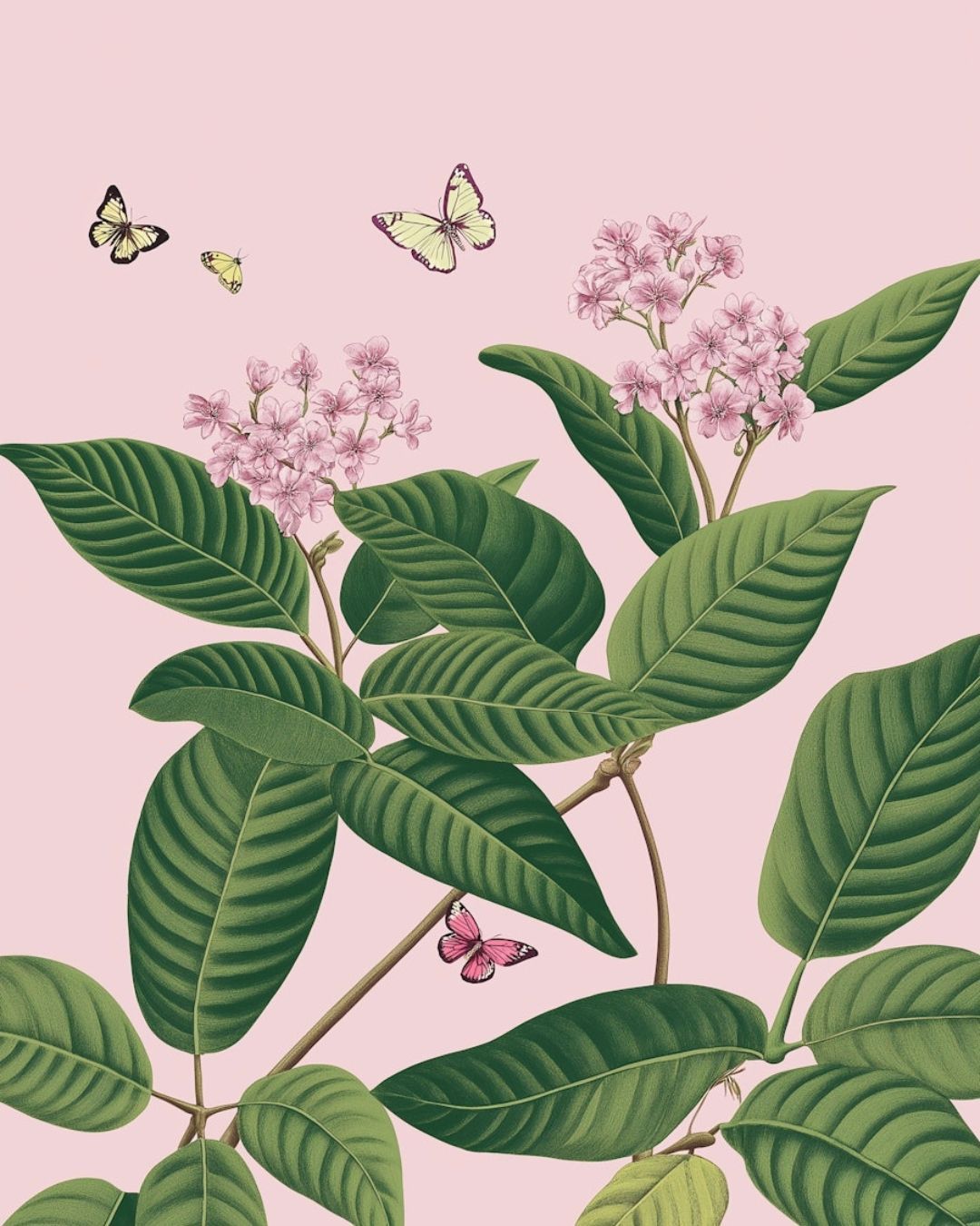 Illustration grünlich Frau mit langen braunen Haaren