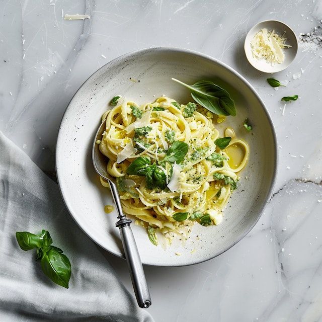 Teller mit Spaghetti