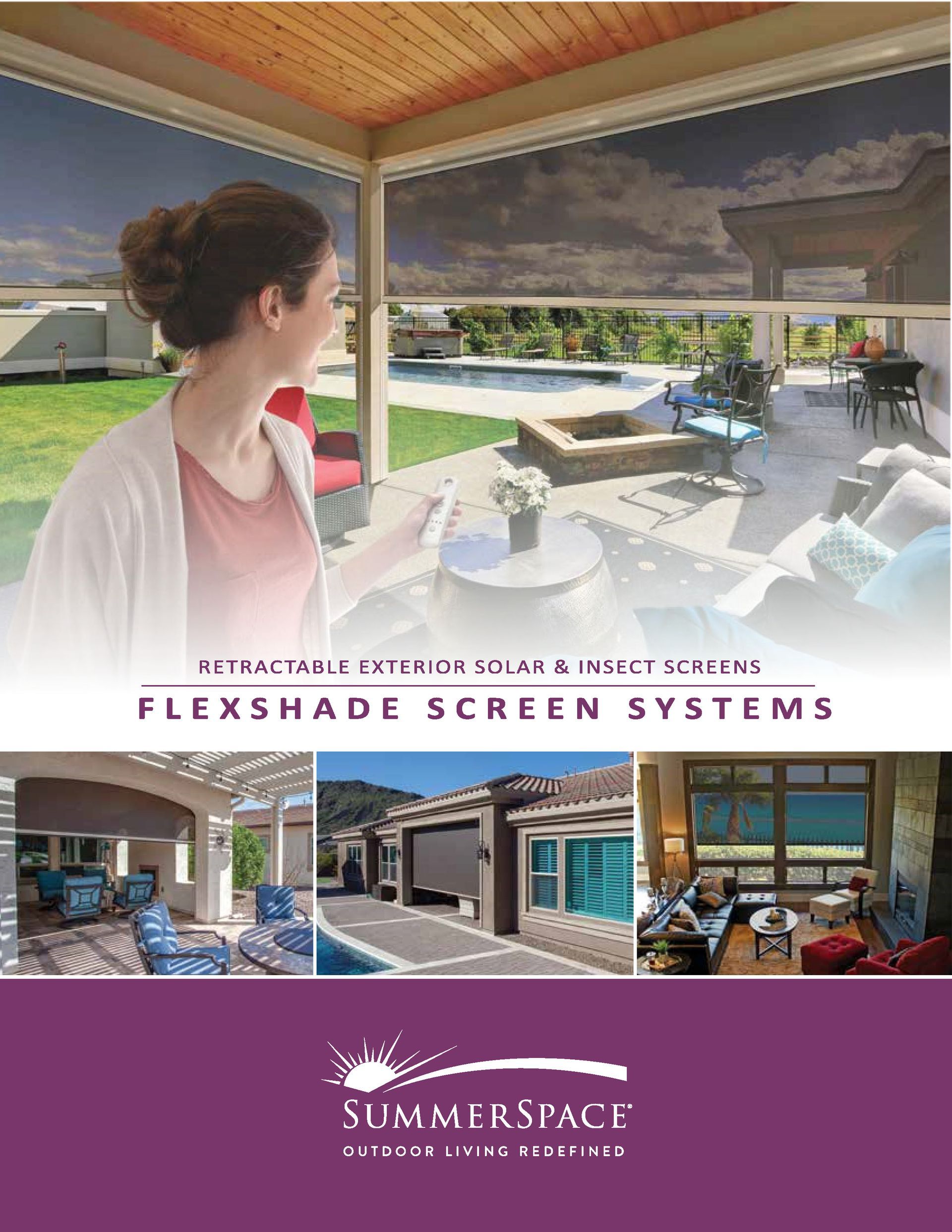FlexShades Screens Flexshades enclosure shades outdoor shades