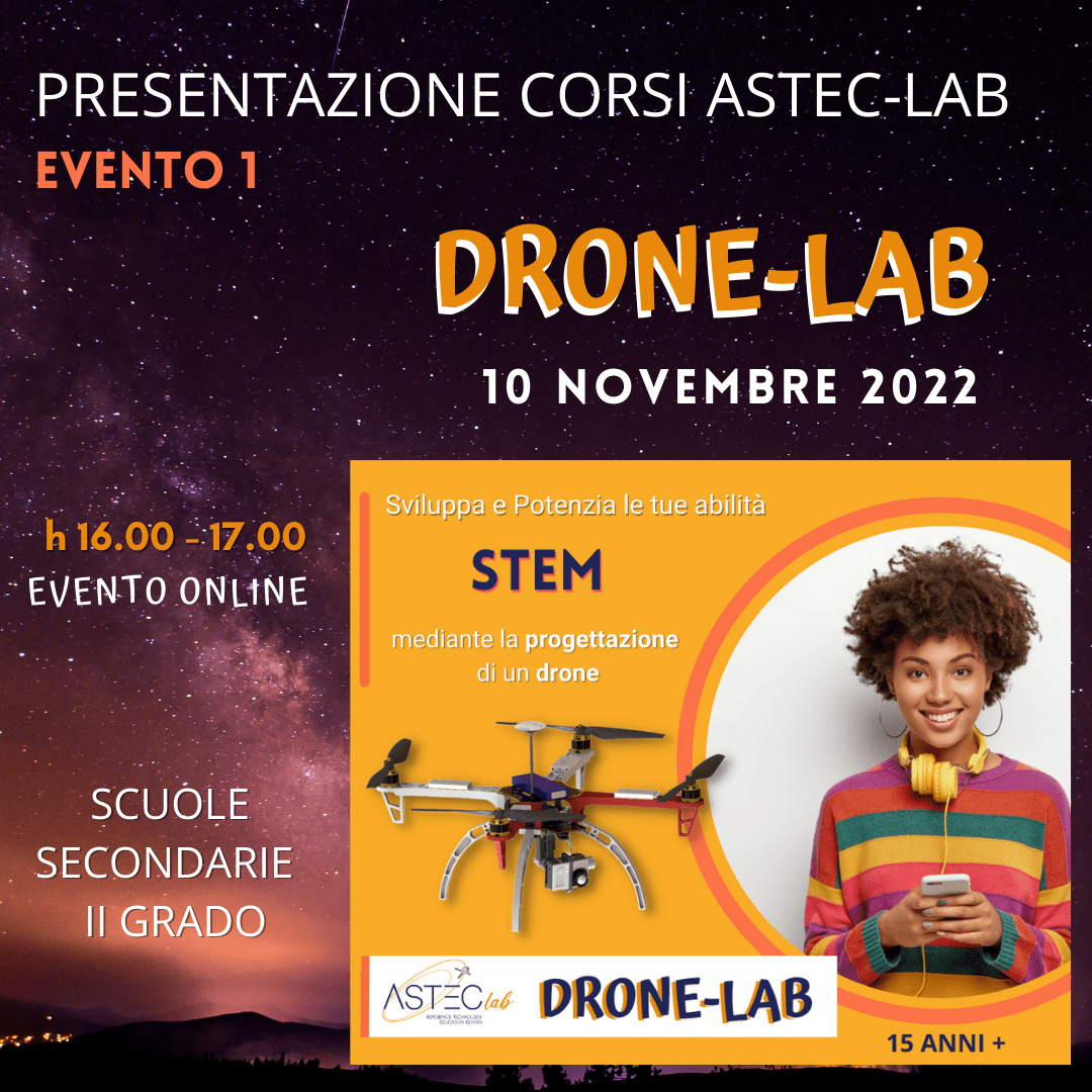 EVENTO Presentazione corso DRONE-LAB scuola secondaria II grado