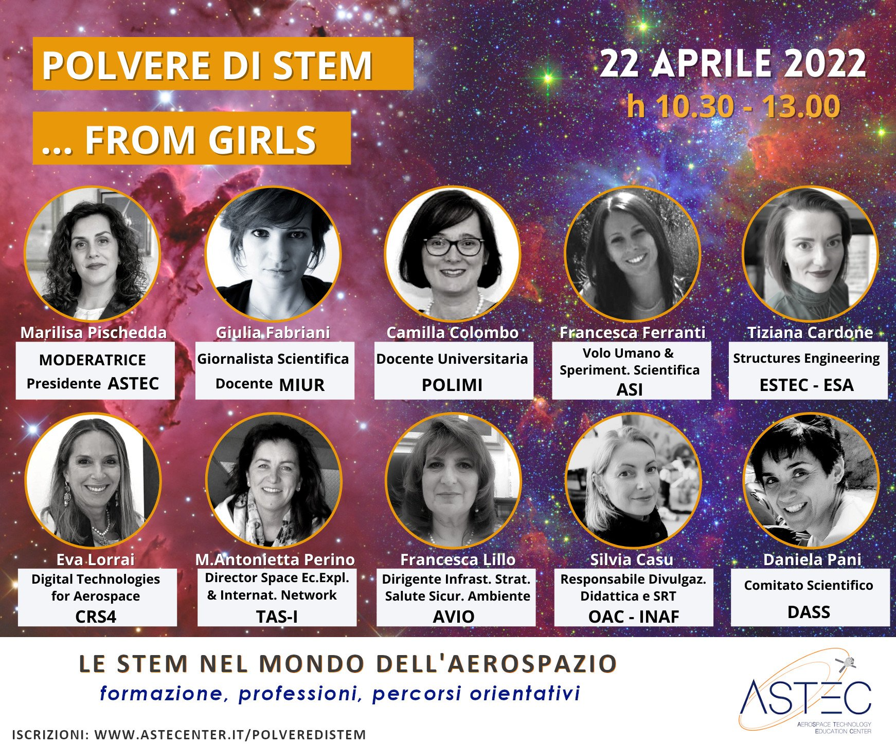ASTEC_Polvere di STEM ...from girls. Webinar orientativo Aerospazio