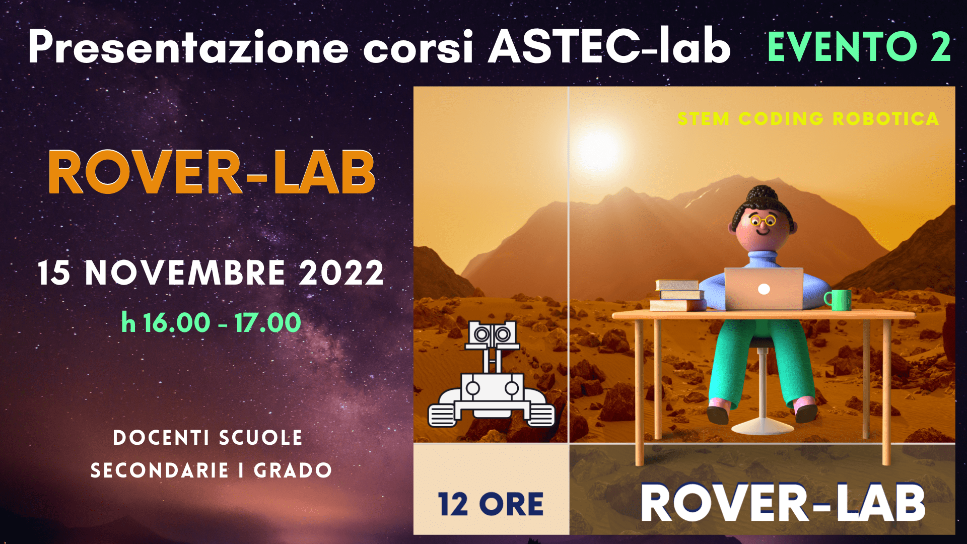 Evento di presentazione del corso ROVER-LAB