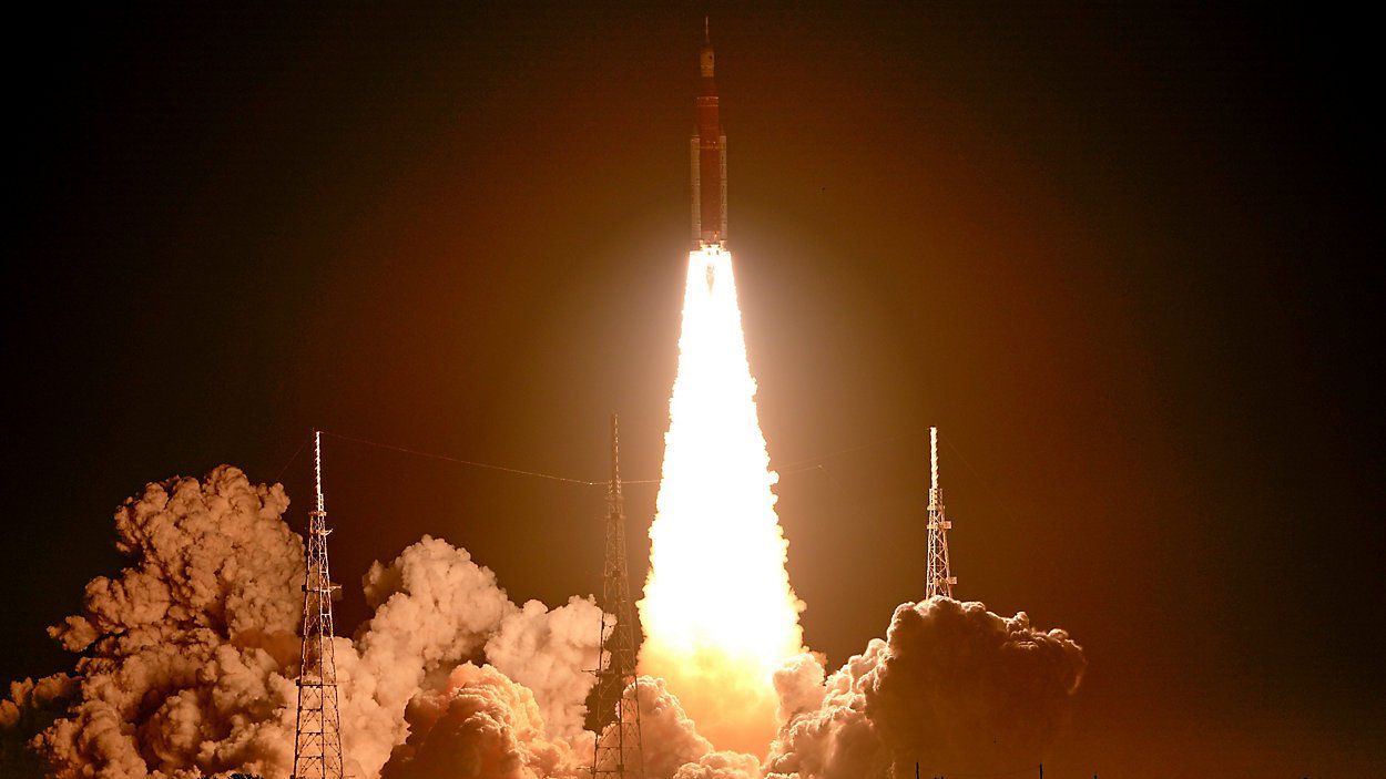 Artemis launch SLS rocket Orion Capusle_ASTEC