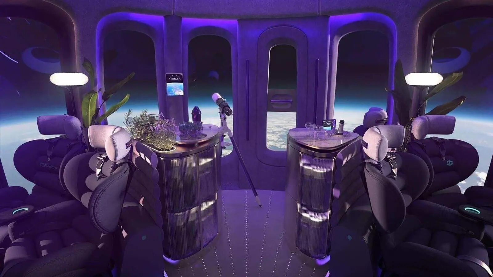 Interno di Spaceship Neptune.