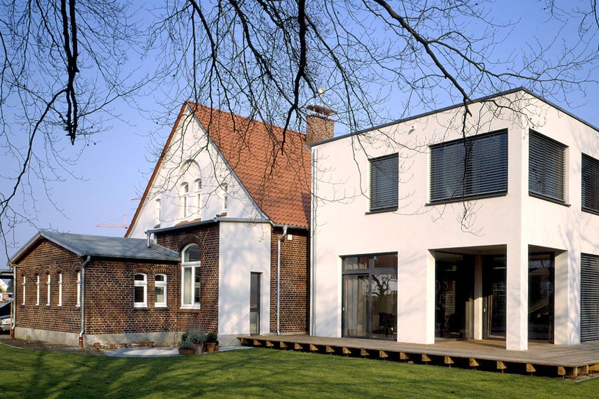 Materialkombination von Alt und Neu