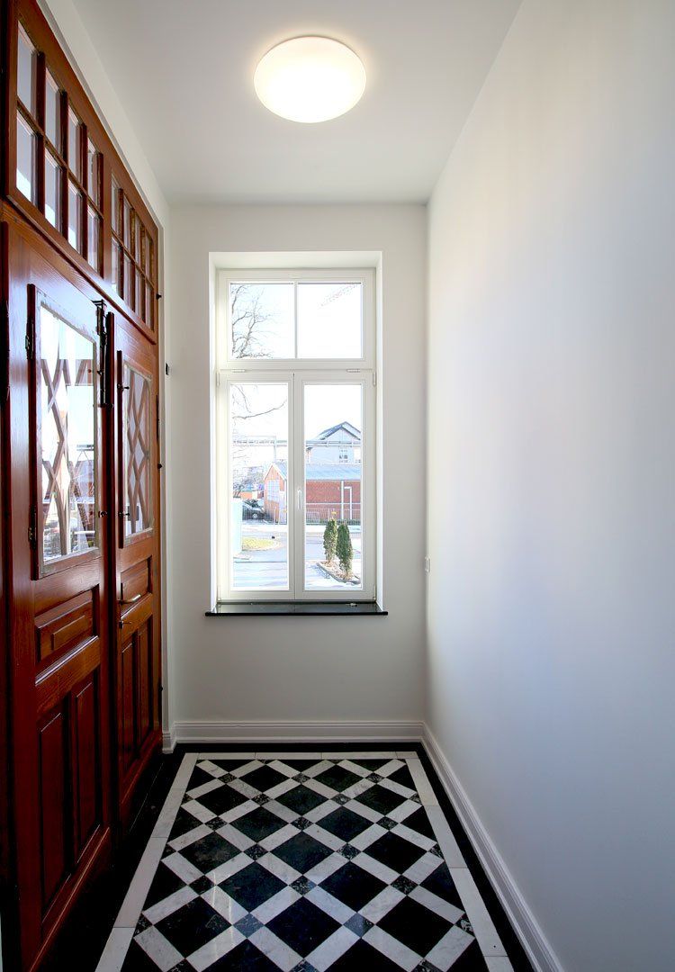 Eingangsbereich einer denkmalgeschützten Villa