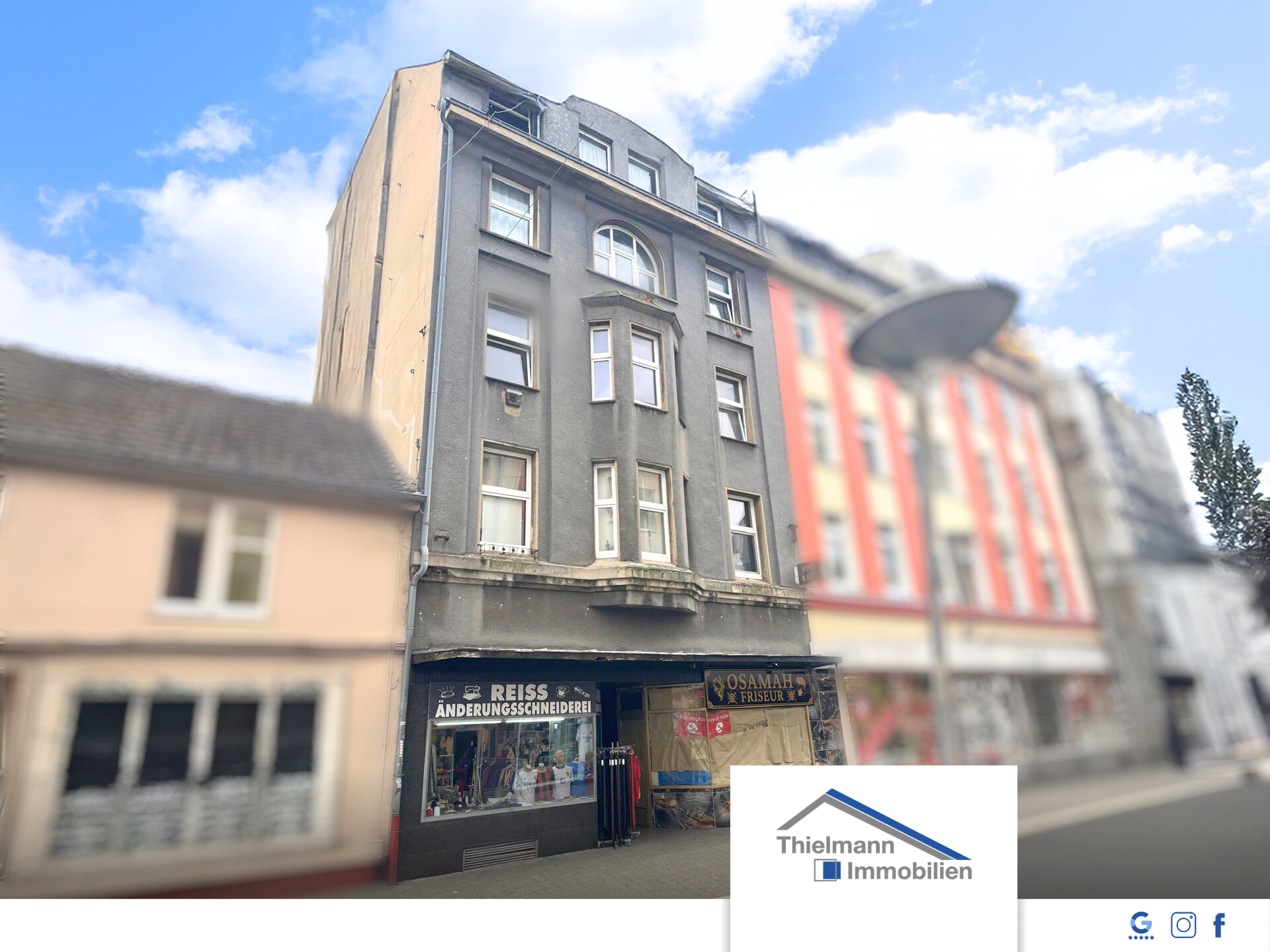 Kapitalanlage im Herzen von Krefeld | Mehrfamilienhaus mit 7 Wohneinheiten & 2 Ladenlokalen - Front