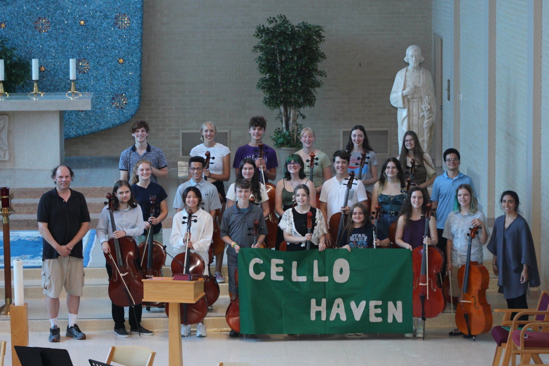 High school cellists