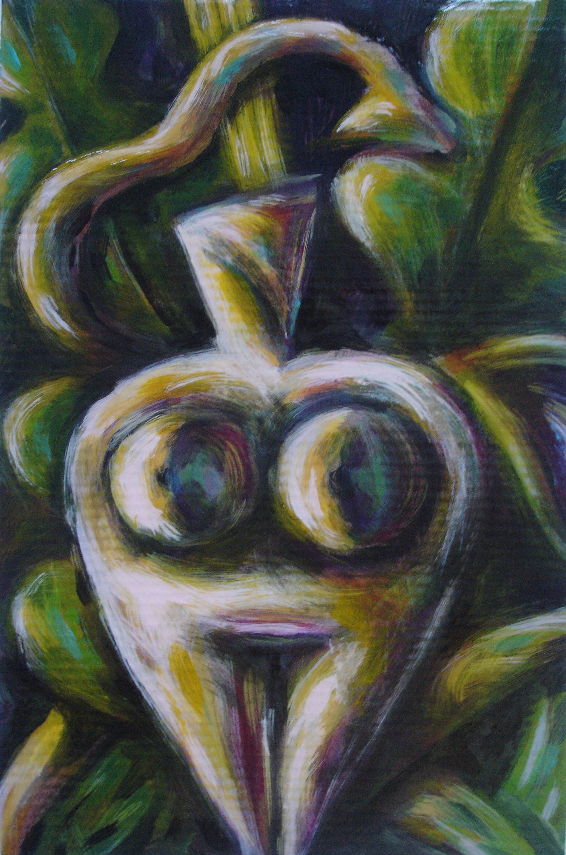 Peinture Le serpent a déjà contaminé Ève avant la prévarication d'Adam.