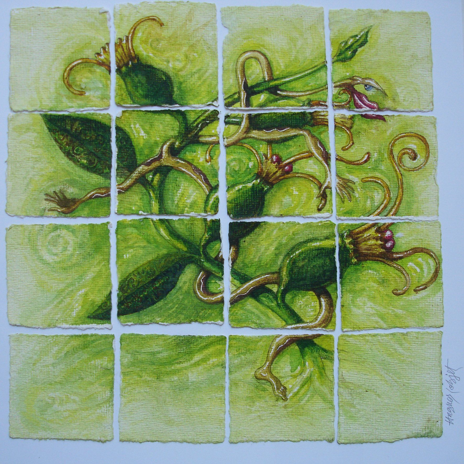 aquarelle art contemporain surréalisme moderne