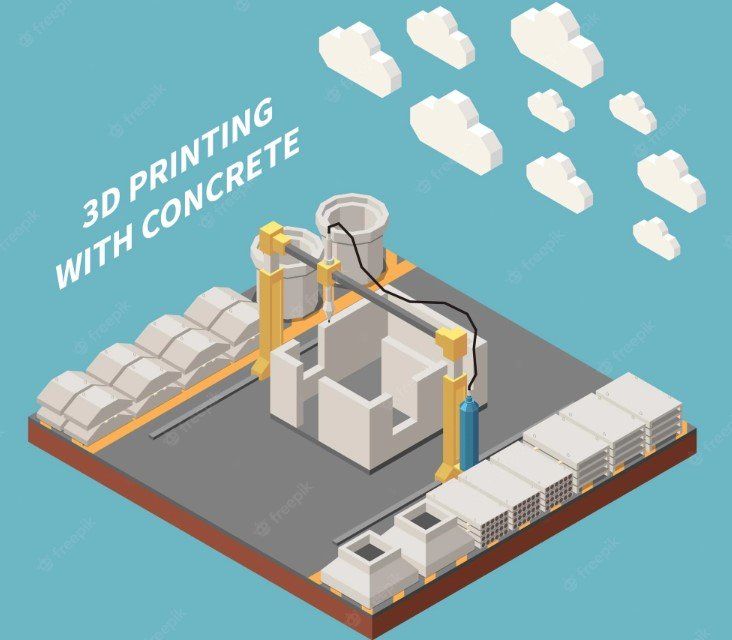 3D Printing with concrete