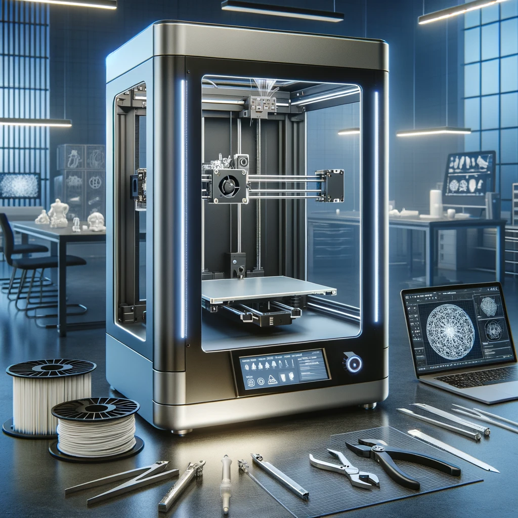 sleek 3D Printer work station