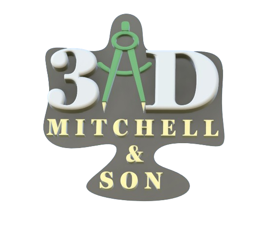 Mitchell and Son 3D Printing Logo