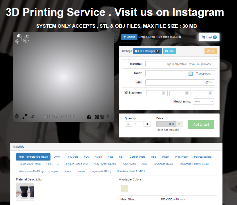 3D Printing as a Service