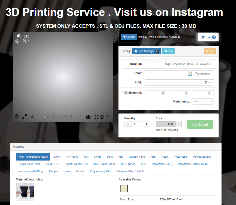 3D Printing Services