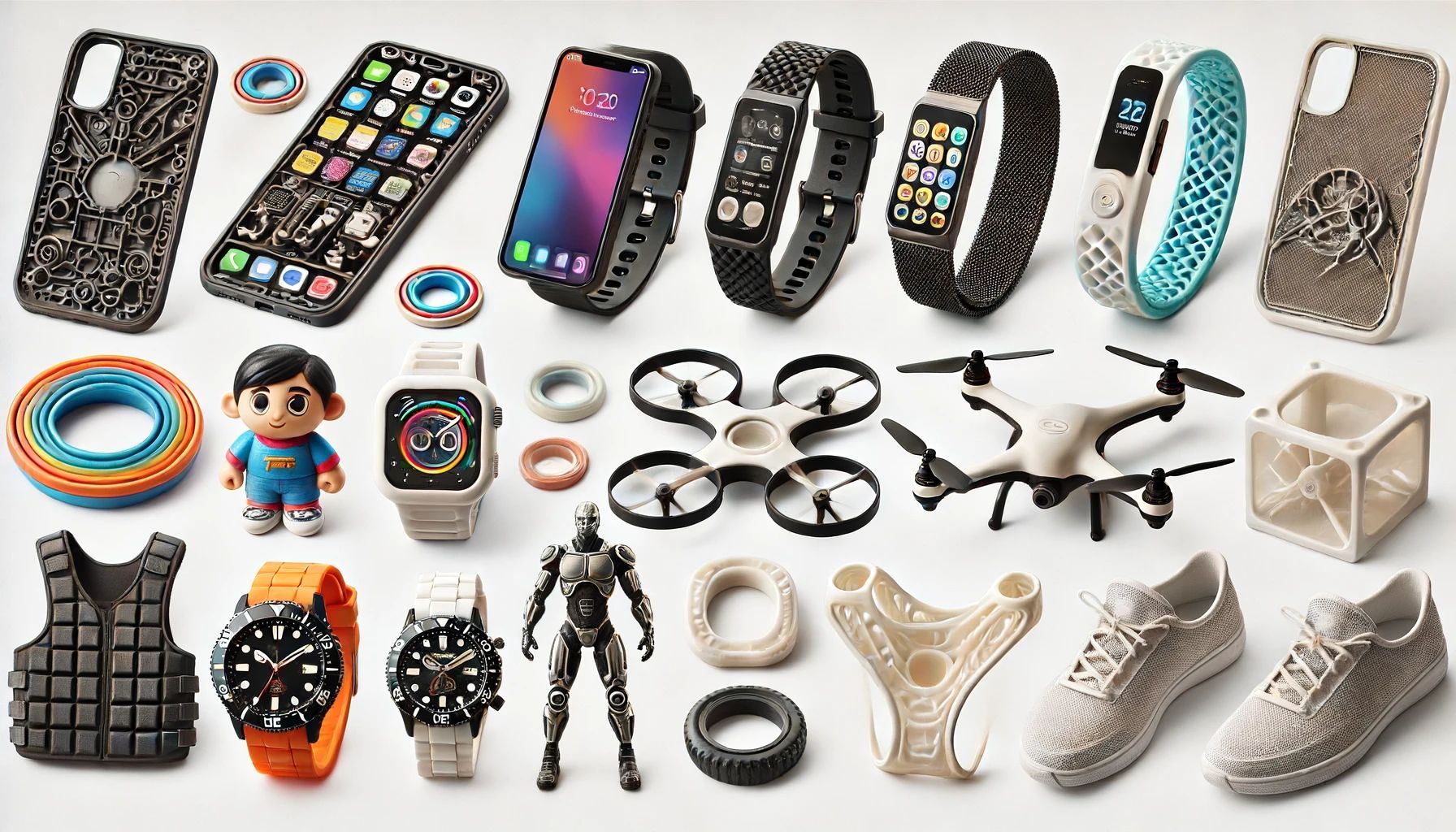 3D Printed TPU items