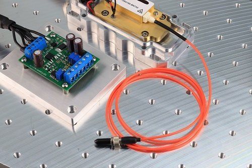 Electronics mounted on a metal base