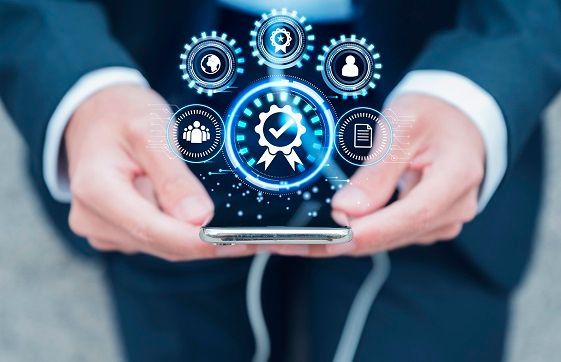 digital images on a screen