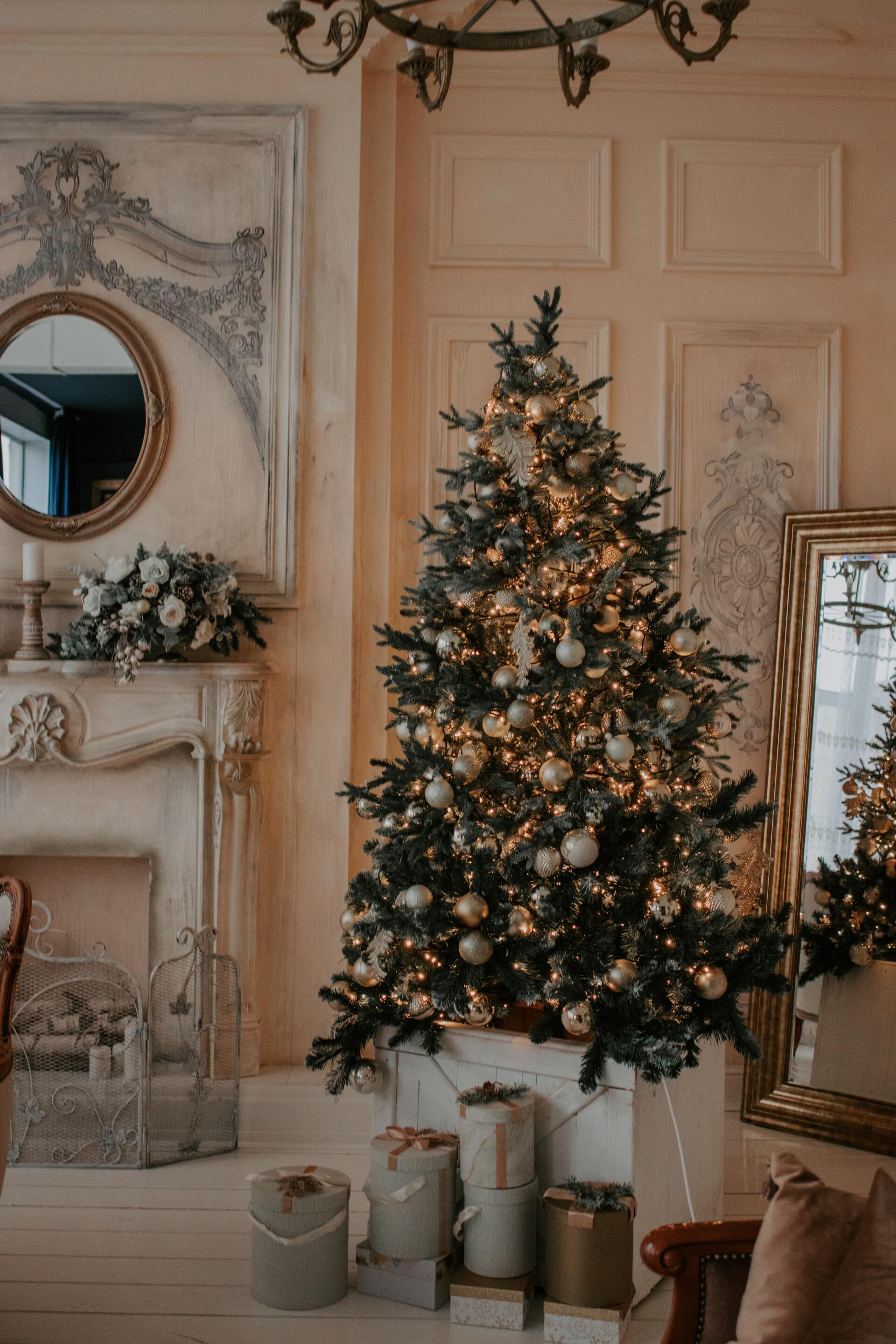 Décoration de Sapin de Noël douce et chaleureuse