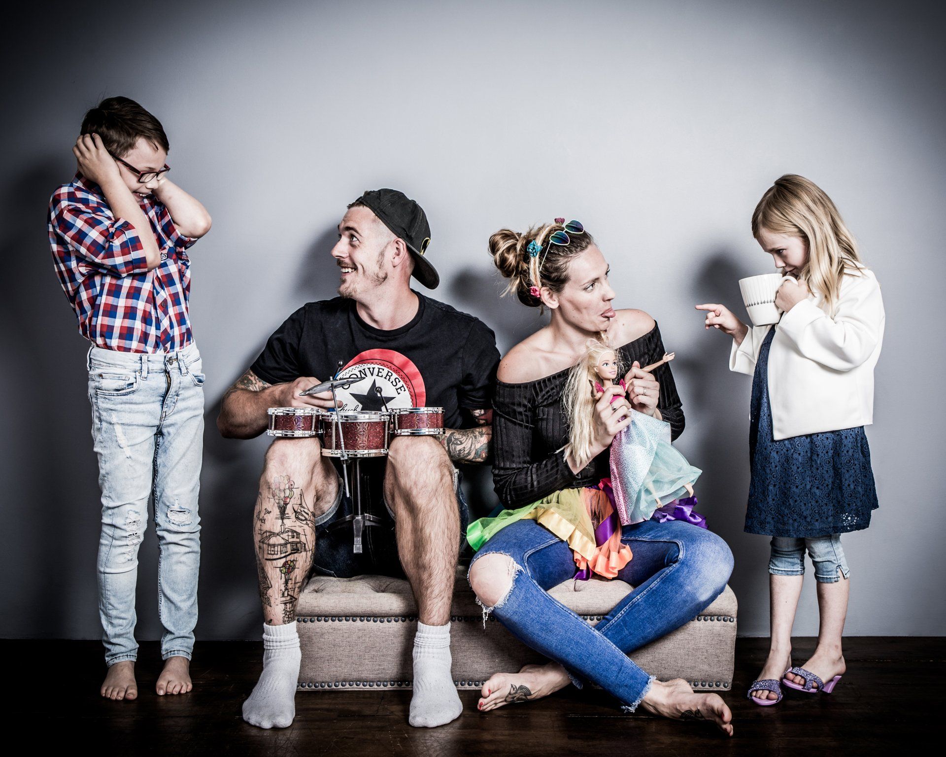 Relaxed family photography