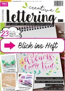 Magazin-Cover Partner Medien Verlag creative Lettering. Handlettering-Buchempfehlung von Feinrosa.