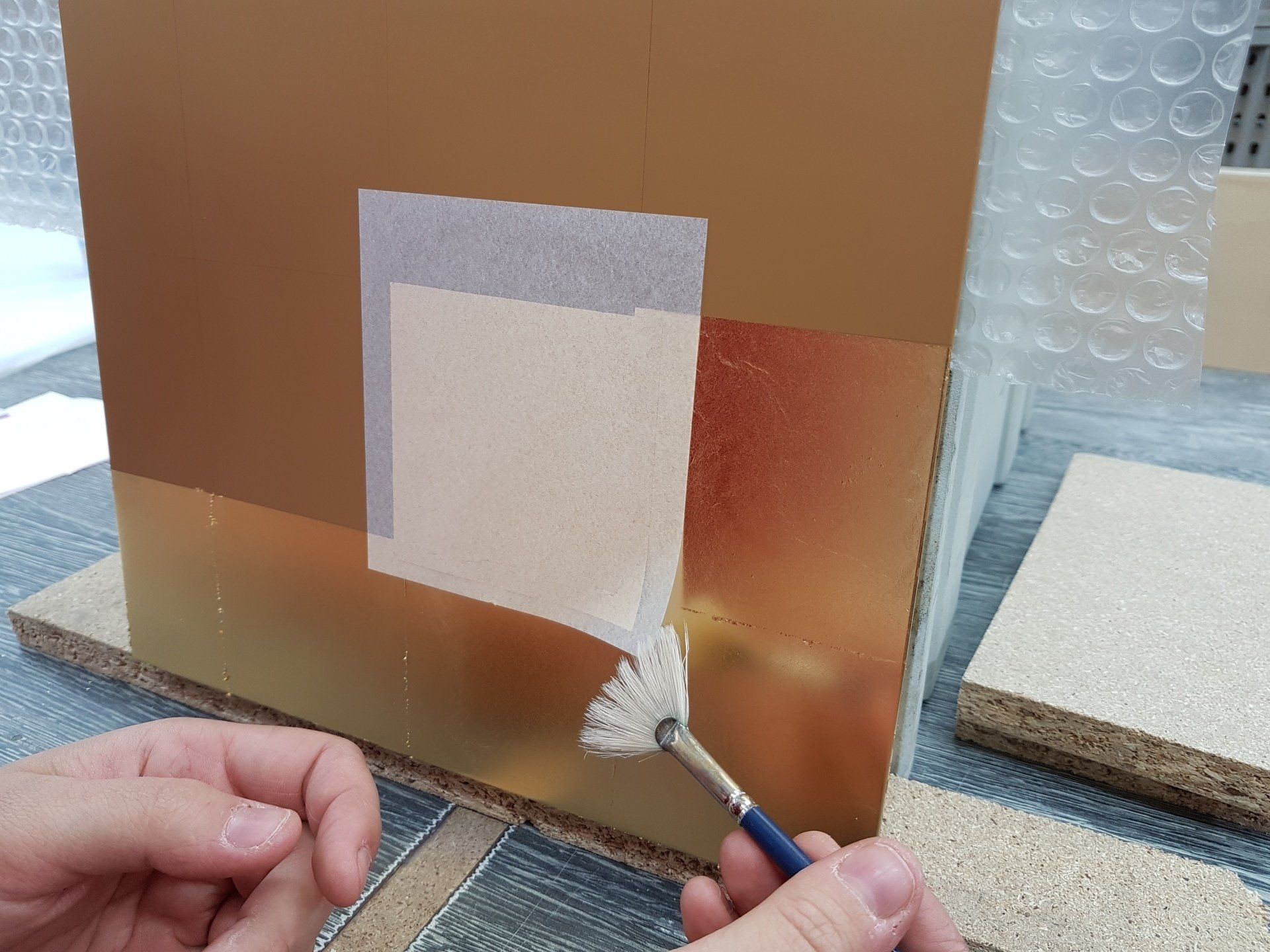 24K-Blattgoldveredelung der Schreinerei Bleier aus Bietigheim/Baden