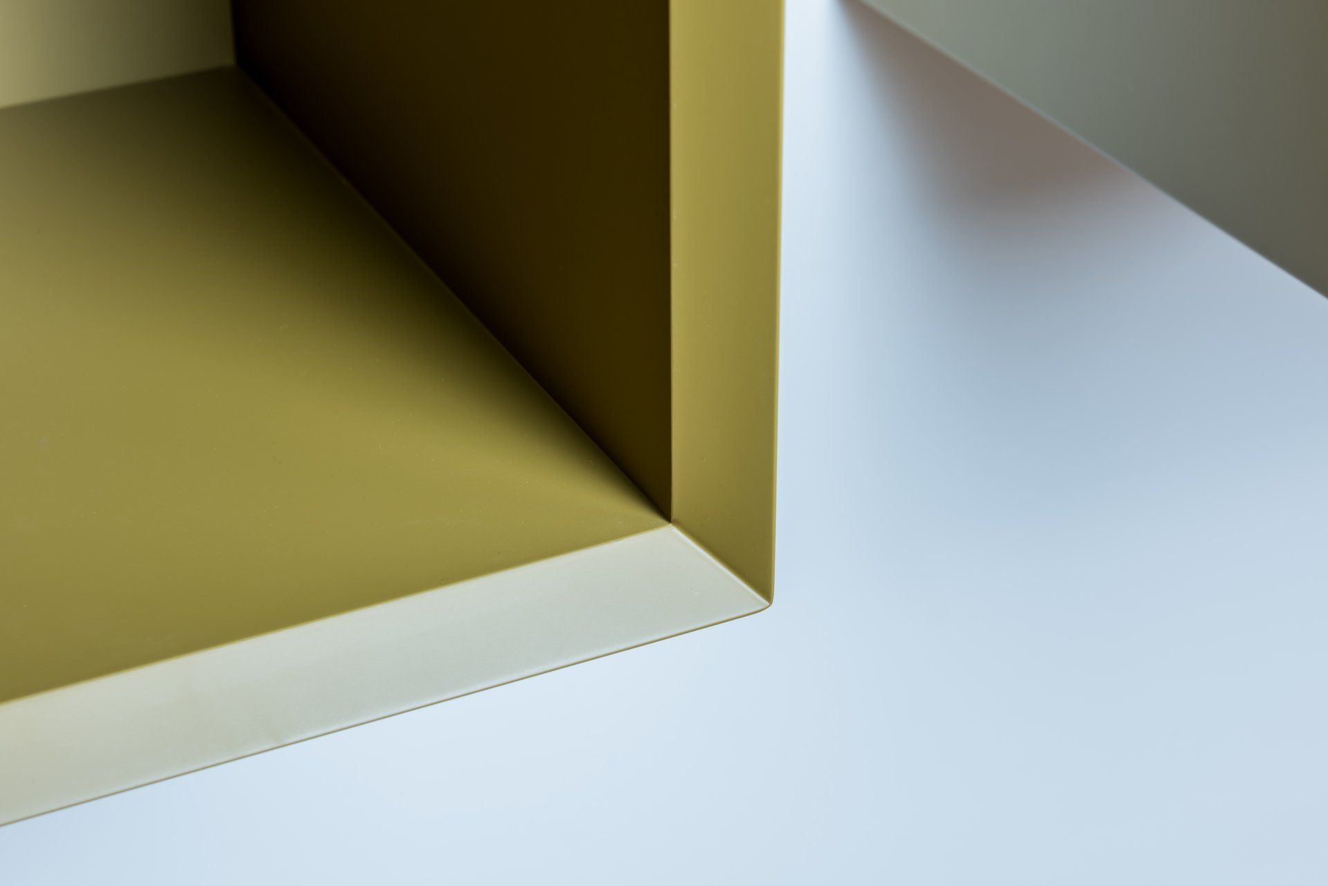 Nahansicht Gehrung von Schrank