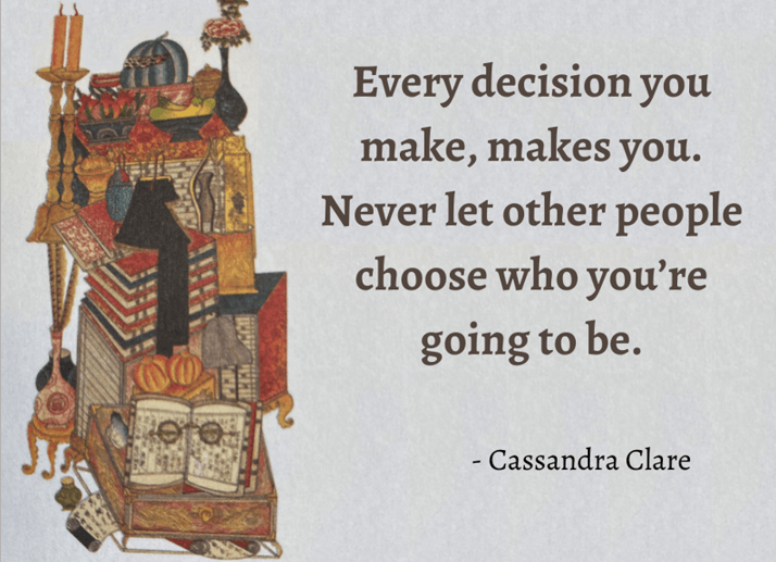 Photo of Korean Writing Desk with quote by C. Claire,