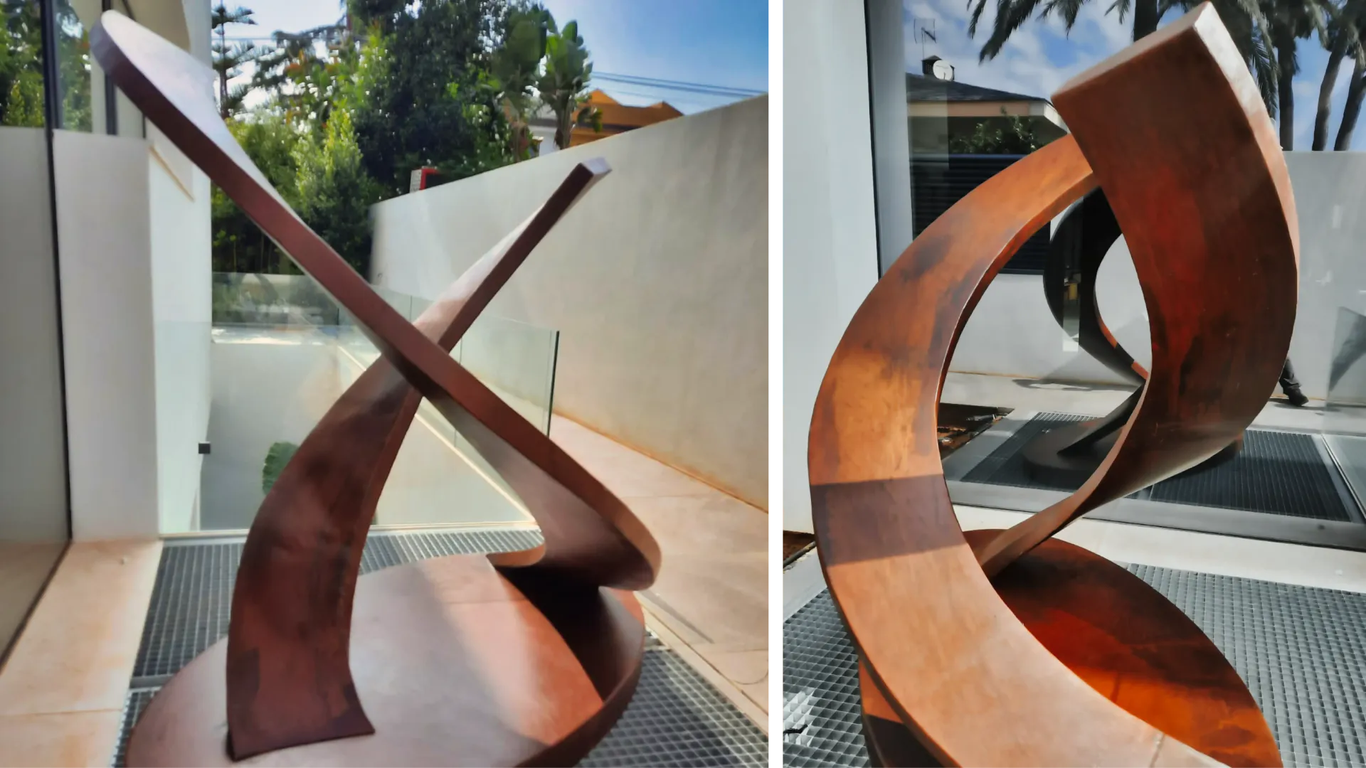 Coleccion privada Conjunto escultórico a medida para jardín privado, creación artística en metal