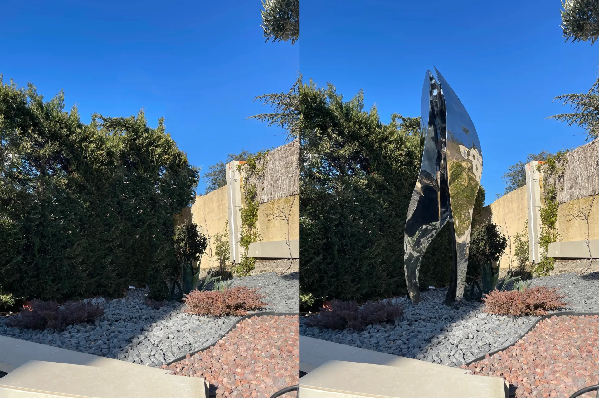 Cambiando el espacio Escultura a medida de A dos Sentidos transformando un espacio