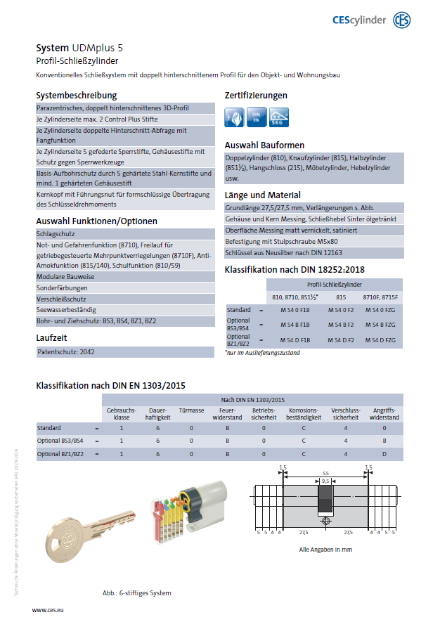 CES UDMplus Datenblatt CES UDMplus Datenblatt