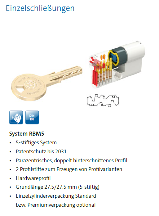 CES Schließzylinder RBM Info CES Schließzylinder RBM