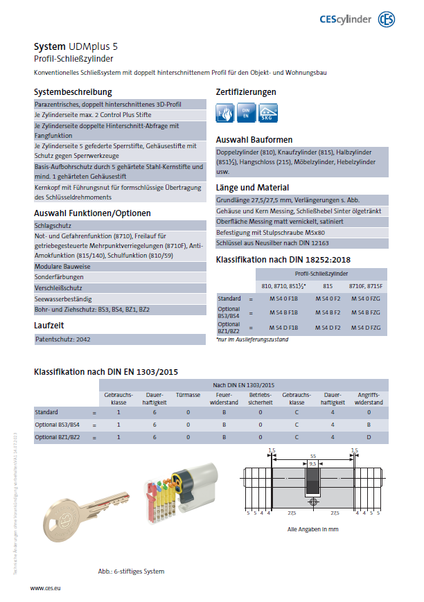 CES UDMplus Datenblatt
