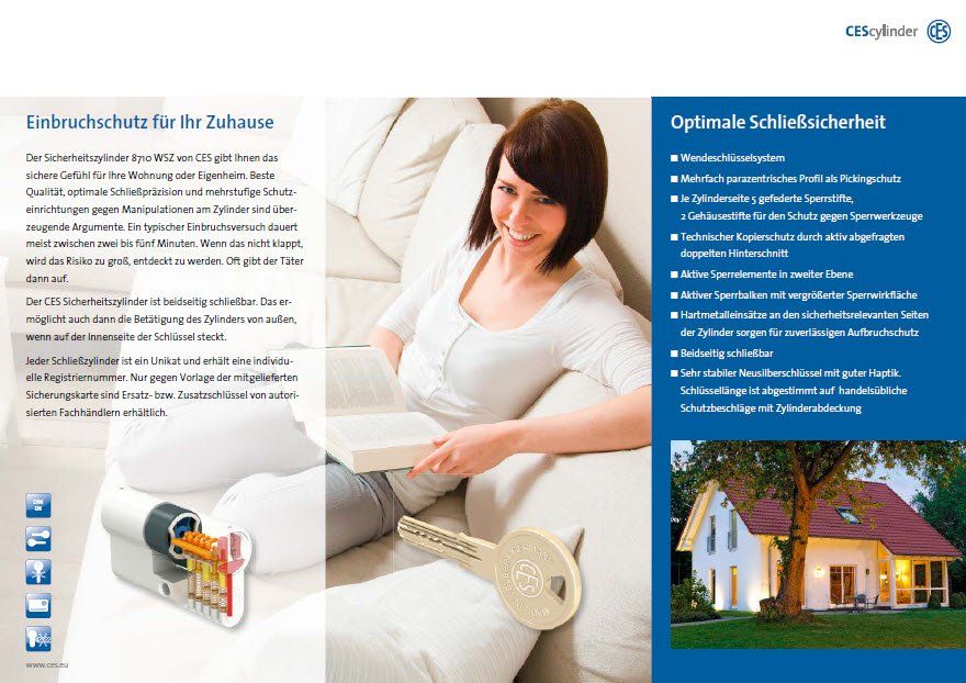 CES Sicherheitszylinder WSZ CES Sicherheitszylinder WSZ