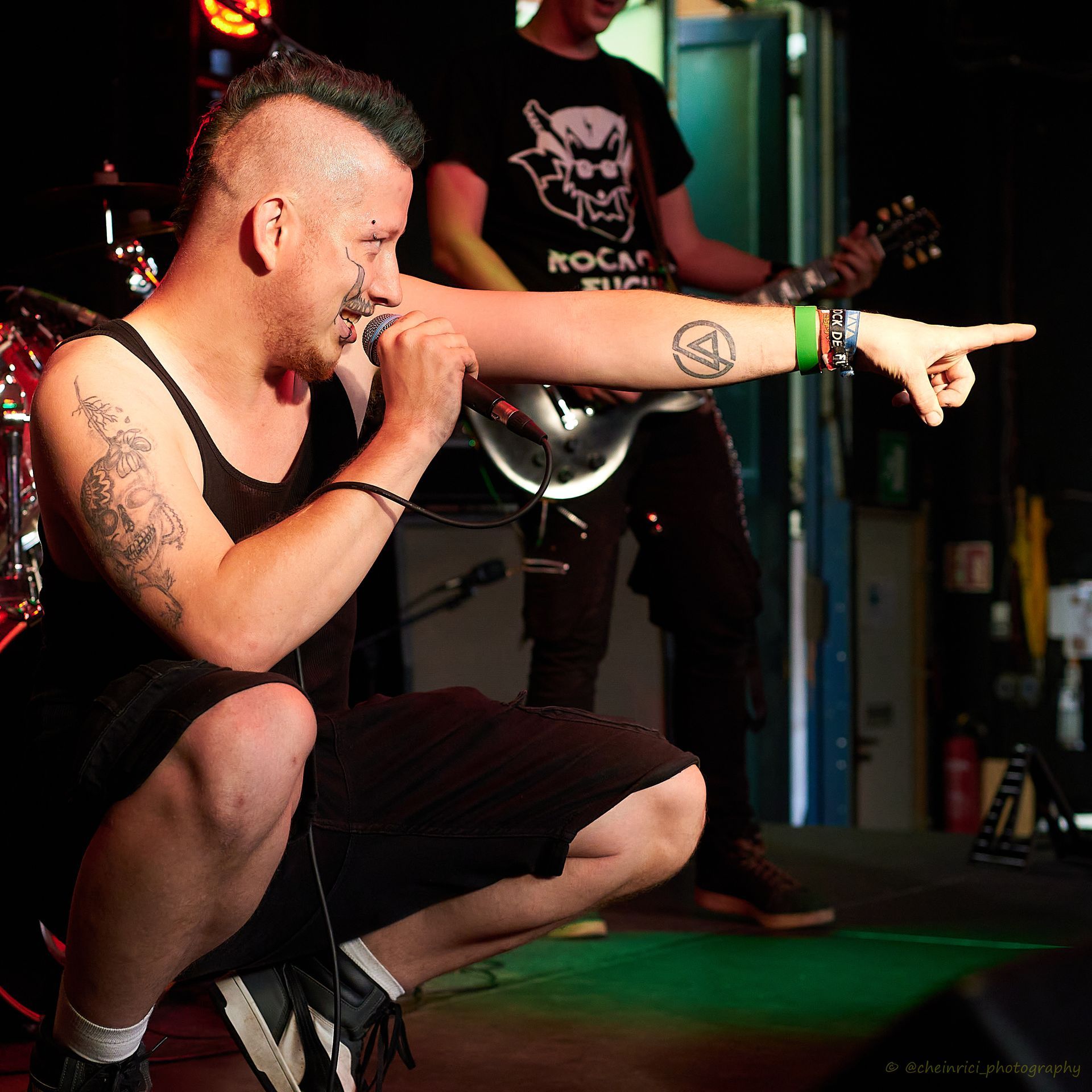 Live-Auftritt von Jevatta auf der Bühne bei Rockcity Berlin Festival. Die Band in Aktion während des Konzerts. Foto von Carsten Heinrici.