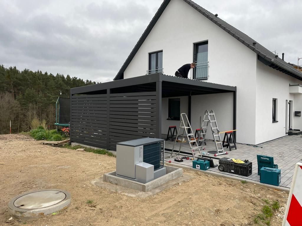 Aluminium Carport, Aluminium Autoüberdachung, Aluminium Fahrzeugüberdachung, Montage, Aufbau,