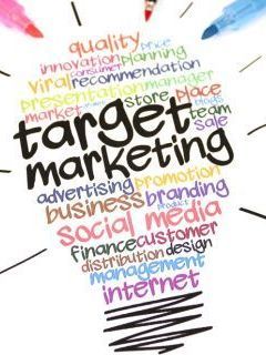 social media words in different colors