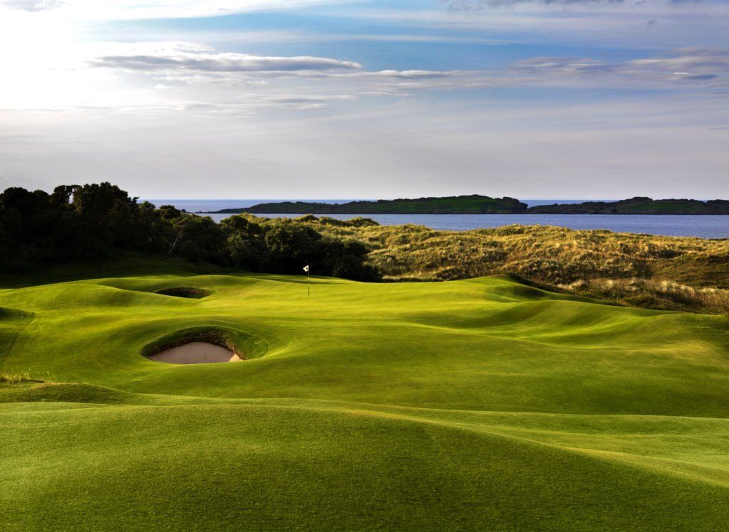 Royal Portrush, Co Antrim with a view of the Skerries in the back ground