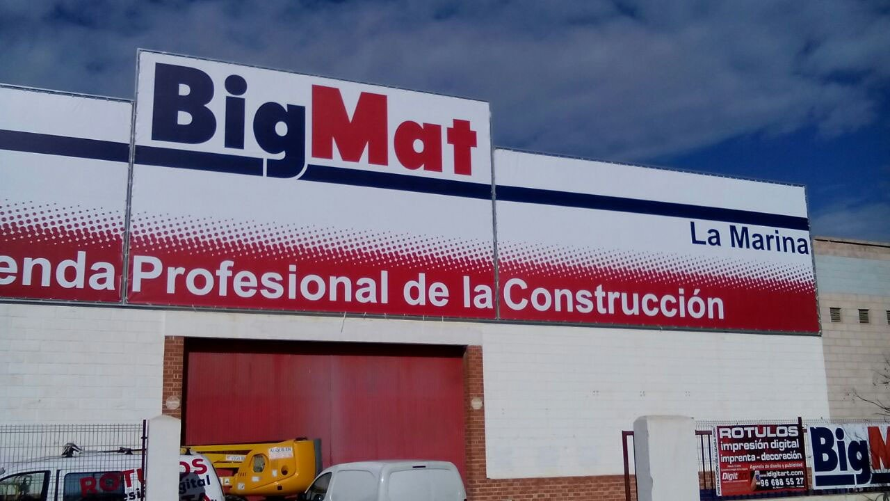 cartel gran formato lona tensada