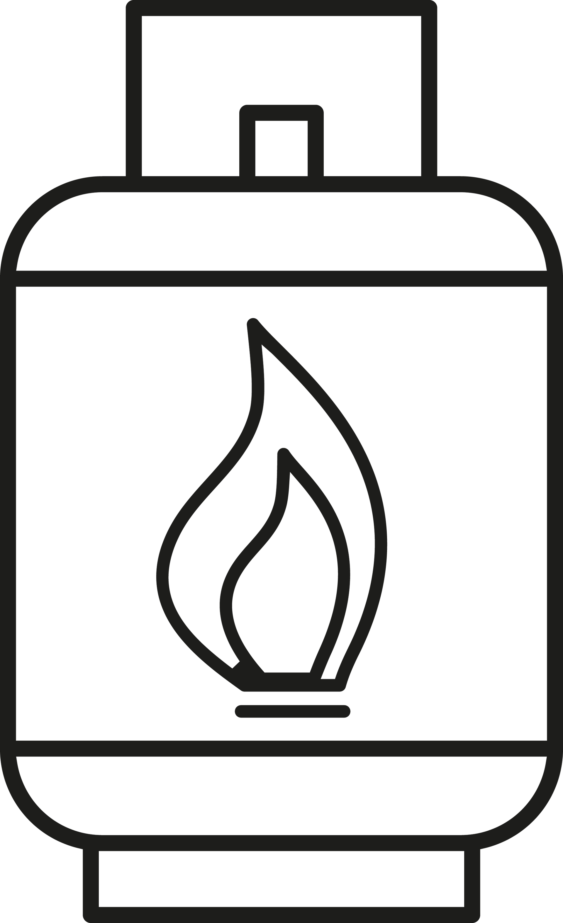 Piktogramm zu Bioenergie, zu sehen ist ein schwarzer Rand in dem eine schwarze Flamme zu sehen ist.