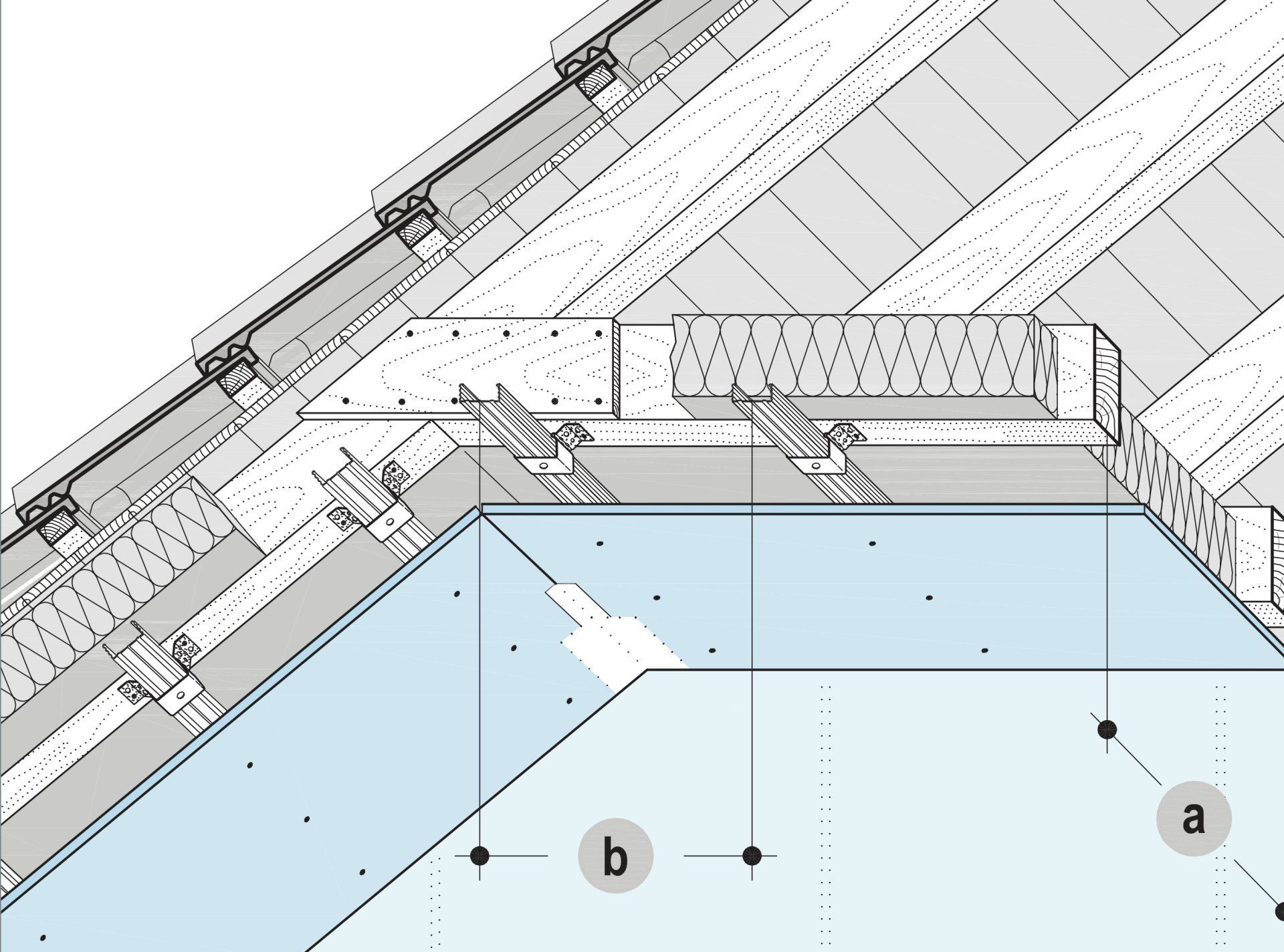 K25 Knauf Fireboard-Stützen- und Träger-Bekleidungen Konstruktion + Montage Konstruktion Feuerschutzbekleidungen von Trägern und Stüt- zen aus Stahl sind mit Fireboard bis zur Feuerwi- derstandsklasse F 180 A möglich, Feuerschutzbe- kleidungen von Balken und Stützen aus Holz bis zur Feuerwiderstandsklasse F 90 B. Knauf Fireboards sind nichtbrennbare Gipsvlies- platten der Baustoffklasse A1 nach DIN 4102-1 mit dem Prüfzeichen ZPA-III 4.290. Knauf Fireboards sind in Dicken von 15, 20, 25 und 30 mm verfügbar. Montage K252 Stahlträger-Bekleidung mit Metall-Unterkonstruktion ■ Winkelprofil 30 x 30 x 0,7 mm mit Knauf De- ckennagel BZN 6-5 (Einsatz und Montage ge- mäß bauaufsichtlicher Zulassung Nr. Z-21.1- 398) mit Abstand ≤ 750 mm bei Stahlbetonde- cken bzw. bei anderem Material des Befesti- gungsuntergrundes mit geeigneten und zugel- assenen Verankerungselementen befestigen. ■ Knauf Stützenklipps im Abstand ≤ 750 mm auf Stahlträger-Flansche (Dicke ≤ 16 mm) aufste- cken und CD-Profile 60/27 mit Stützenklipps verbinden. ■Fireboards mit Schnellbauschrauben im Ab- stand von max. 200 mm befestigen. ■Stirnkantenstoßhinterlegung mit Fireboard- Streifen, b = 180 mm (Verklebung mit Fireboard- Spachtel), bei einlagiger Beplankung. Verfugen / Verspachteln Allgemein ■ Fireboard-Stützen- und Träger-Bekleidungen benötigen aus brandschutztechnischen Grün- den keine vollflächige Spachtelung. ■ Brandschutztechnisch erforderlich ist jedoch das Füllen der Plattenfugen und das Überspachteln von Schraubenköpfen oder Klammern und Stirn- seiten mit Fireboard-Spachtel. ■ Bei Stützen wird die Verwendung von Eck- schutzschienen empfohlen. ■Auch bei Gussasphalt-Estrich Fireboard erst nach Estrich-Verlegung spachteln. Fireboard-Stahlstützen- und Stahlträger-Beklei- dungen werden mit Metall-Unterkonstruktion und geschraubter Beplankung oder ohne Unterkon- struktion mit Fireboard-Streifen und geklammerter Beplankung ausgeführt. Fireboard-Holzstützen- und Holzträger-Beklei- dungen werden ohne Unterkonstruktion ausge- führt. Fireboard-Bekleidungen bei Holzträgern wer- den direkt geklammert, bei Holzstützen werden die Fireboards an den Stirnseiten geklammert. K252 Stahlträger-Bekleidung mit Fireboard-Streifen - geklammert ■ Fireboard-Streifen (b = 150 mm, d = 25 mm) am Plattenstoß und als Hinterfütterung mit Achsab- stand von max. 600 mm zwischen Stahlträger- Flansche einklemmen, an der Trägerunterseite am Plattenstoß einlegen. ■ Verklammern der Fireboards mit den Platten- streifen und stirnseitig mit Abstand ≤ 120 mm, an den Plattenstößen mit Abstand 50 mm. Stahl- klammern gemäß DIN 18182-3 verwenden. K254 Holzträger-Bekleidung ohne Unterkonstruktion ■ Verklammern der Fireboards an den Holzbalken mit Abstand ≤ 120 mm, an Plattenstößen mit Ab- stand ≤ 50 mm. Anmachverhältnisse 25 kg Fireboard-Spachtel : 21 l Wasser oder 1,2 kg Fireboard-Spachtel : 1 l Wasser. Fugen spachteln Dünne Schicht Fireboard-Spachtel auftragen und Glasfaser-Fugendeckstreifen einlegen. Weiteren Arbeitsgang erst nach Durchtrocknen des Spach- telmaterials. Flächiges Spachteln Ein zusätzliches Überziehen der Fläche mit Fireboard-Spachtel empfiehlt sich, wenn besonde- re Anforderungen an die Oberfläche gestellt wer- den. Nachweise K252 Stahlträger-Bekleidung ABP P-3080/0709 (geschraubt) ABP P-3203/2038 (geklammert) K253 Stahlstützen-Bekleidung ABP P-3081/0719 K254 Holzträger-Bekleidung ABP P-3497/3879 K255 Holzstützen-Bekleidung ABP P-3982/0729 K253 Stahlstützen-Bekleidung mit Metall-Unterkonstruktion ■ Knauf Stützenklipp im Abstand von ≤ 1000 mm auf die Flansche (Dicke ≤ 16 mm) der Stahlstüt- zen stecken. ■ Verbinden der CD-Profile 60/27 mit den Klipps. ■ Verschrauben der Fireboards mit den CD-Pro- filen mittels Schnellbauschrauben im Abstand von max. 150 mm. ■ Hinterlegen und Verschrauben der Plattenstöße mit CD-Profilen. ohne Unterkonstruktion ■ Verklammern der Fireboards stirnseitig im Ab- stand ≤ 100 mm. K255 Holzstützen-Bekleidung ohne Unterkonstruktion ■ Verklammern der Fireboards stirnseitig im Ab- stand ≤ 120 mm. Oberflächenbehandlung Nach dem Trocknen die verspachtelten Bereiche, soweit erforderlich, leicht schleifen. Vor dem Auf- bringen einer Beschichtung (z.B. Anstrich, Ta- pete) Fläche mit einer geeigneten Grundierung vorstreichen. Verarbeitungstemperatur Für das Verspachteln sollte die Raumtemperatur ca. 10 °C nicht unterschreiten.